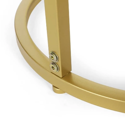 Ingersol Modern Glam C Shaped End Table White/Gold - Christopher Knight Home Ingersol Modern Glam C Shaped End Table White/Gold - Christopher Knight Home -Home Furn Store GUEST aec84aa8 9f28 4861 a6b4 cb25e388876d