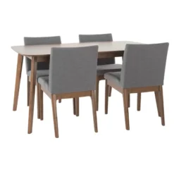 5pc Kwame 60" Dining Set - Christopher Knight Home -Home Furn Store GUEST b1c51623 6e52 4bdd 93d9 366f74d4637f