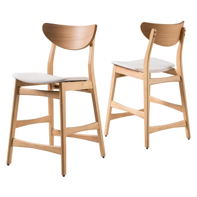 Set of 2 24" Gavin Natural Frame Counter Height Barstool - Christopher Knight Home Set Of 2 24" Gavin Natural Frame Counter Height Barstool - Christopher Knight Home -Home Furn Store GUEST b3d69e90 8e65 40f7 a5af 8dff127ea136