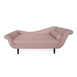 Calvert Contemporary Chaise Lounge With Scroll Arms - Christopher Knight Home -Home Furn Store GUEST b455f5e6 2f9e 4549 9fce 4ea4431c8eba