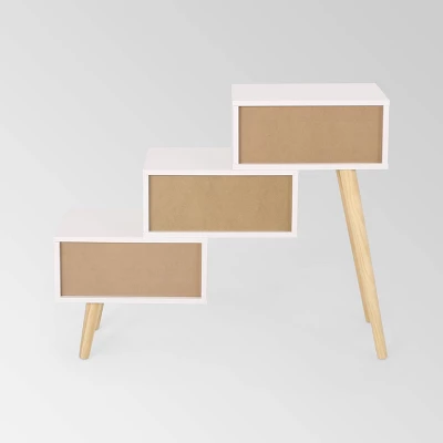 Payson Mid-Century Modern 3 Drawer Tiered Cabinet Matte White - Christopher Knight Home Payson Mid-Century Modern 3 Drawer Tiered Cabinet Matte White - Christopher Knight Home -Home Furn Store GUEST b49c906c bad3 4b35 934b 0f1a8ca2fb2a
