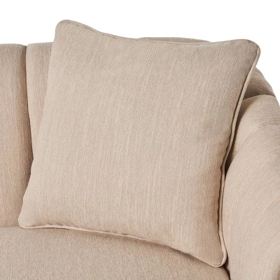 Gamay Contemporary Channel Stitched Fabric Loveseat Beige/Dark Walnut - Christopher Knight Home Gamay Contemporary Channel Stitched Fabric Loveseat Beige/Dark Walnut - Christopher Knight Home -Home Furn Store GUEST b54ee6e8 7b72 403a 8de9 6bf19e91b953