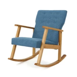 Harvey Mid-Century Modern Fabric Rocking Chair - Christopher Knight Home -Home Furn Store GUEST b60a7c88 dc92 47b7 a142 c0b188b60b22