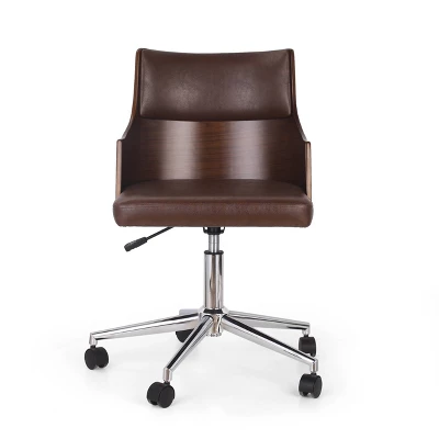 Rhine Mid-Century Modern Upholstered Swivel Office Chair - Christopher Knight Home Rhine Mid-Century Modern Upholstered Swivel Office Chair - Christopher Knight Home -Home Furn Store GUEST b694acc5 f3c3 45e2 acbc 9206b7714c67