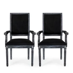 Set Of 2 Maria French Country Wood Upholstered Dining Chairs - Christopher Knight Home -Home Furn Store GUEST b846655e 5e6c 4691 b422 7cf95456cb40