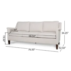 Dupont Contemporary 3 Seater Fabric Sofa - Christopher Knight Home -Home Furn Store GUEST b8d57cc6 229a 42f4 96fd bd58326de0db
