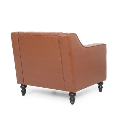 Furman Contemporary Tufted Club Chair Cognac - Christopher Knight Home Furman Contemporary Tufted Club Chair Cognac - Christopher Knight Home -Home Furn Store GUEST b91ac218 6e0d 46bb adb0 21342dda3fcd