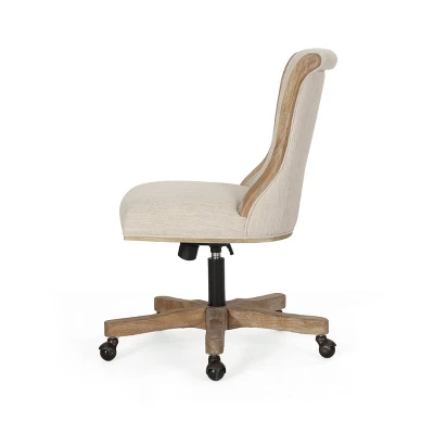 Coulee Contemporary Fabric Upholstered Roll Back Swivel Office Chair - Christopher Knight Home Coulee Contemporary Fabric Upholstered Roll Back Swivel Office Chair - Christopher Knight Home -Home Furn Store GUEST b9f13e3b 47aa 48bd 841a a7428c0f9f71
