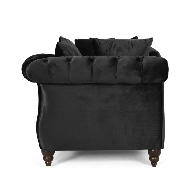 Houck Modern Glam Tufted Velvet Tete-A-Tete Chaise Lounge with Accent Pillows - Christopher Knight Home Houck Modern Glam Tufted Velvet Tete-A-Tete Chaise Lounge With Accent Pillows - Christopher Knight Home -Home Furn Store GUEST b9fc1ec5 1274 4ca1 b9c9 f9846e8d0a95