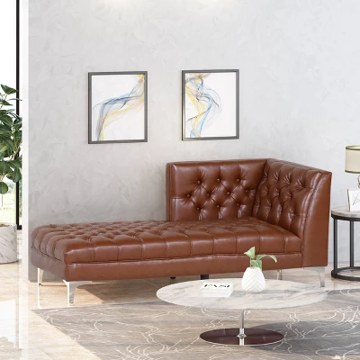 Tignall Contemporary Tufted One Armed Chaise Lounge - Christopher Knight Home Tignall Contemporary Tufted One Armed Chaise Lounge - Christopher Knight Home -Home Furn Store GUEST ba12f939 4529 42a7 ac20 9be7d0bd2ee8