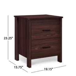 3pc Olimont Contemporary Double Dresser And Nightstand Set Walnut - Christopher Knight Home -Home Furn Store GUEST bb0e23a6 1e36 4a3f a176 81e1c6fe7f3b