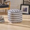 Layne Boho Cotton Pouf Natural/Black - Christopher Knight Home -Home Furn Store GUEST bb8c4fbb 7b4a 4b42 9cae 6cd77f2af307