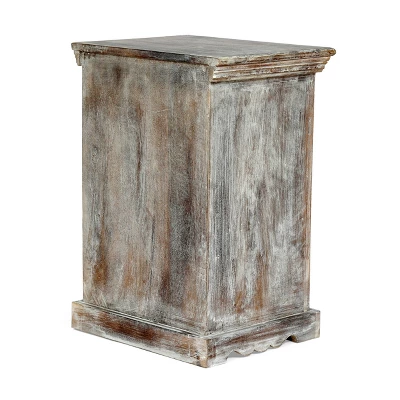 Tijeras Handcrafted Boho Mango Wood Nightstand Distressed White - Christopher Knight Home Tijeras Handcrafted Boho Mango Wood Nightstand Distressed White - Christopher Knight Home -Home Furn Store GUEST bc3096f4 0521 42e1 a7b2 b21d0e5710b1