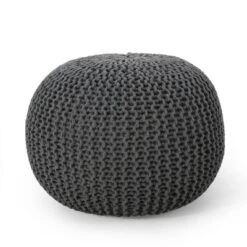 Nahunta Modern Knitted Cotton Round Pouf - Christopher Knight Home 12 Nahunta Modern Knitted Cotton Round Pouf - Christopher Knight Home -Home Furn Store GUEST bdc641f5 a2e7 44d3 82f8 47ec412a83d7