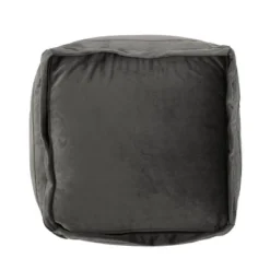 Caney Modern Velveteen Cube Pouf - Christopher Knight Home -Home Furn Store GUEST bdc73e7a 10c1 4f10 8c12 8b13cc9389cb