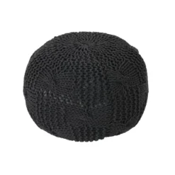 Anouk Knitted Cotton Pouf - Christopher Knight Home -Home Furn Store GUEST c0f4b5ed 8379 470b 9cd5 81ea93eb6e7c
