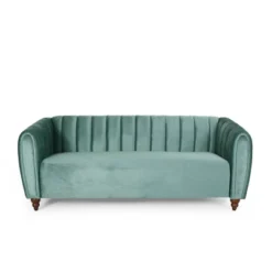 Richland Modern Glam Velvet Channel Stitch 3 Seater Sofa - Christopher Knight Home -Home Furn Store GUEST c28eda81 9826 4fe0 b800 b08e99b74f24