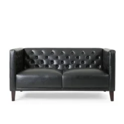 Rockney Contemporary Upholstered Tufted Loveseat - Christopher Knight Home -Home Furn Store GUEST c2b4c830 cac9 47c5 ba35 a762f180a95f