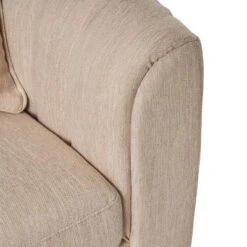 Gamay Contemporary Channel Stitched Fabric Loveseat Beige/Dark Walnut - Christopher Knight Home 4 Gamay Contemporary Channel Stitched Fabric Loveseat Beige/Dark Walnut - Christopher Knight Home -Home Furn Store GUEST c30caf10 09d5 472f 8bd1 d9a86c4f81f3