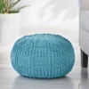 Hortense Modern Knitted Cotton Round Pouf - Christopher Knight Home 2 Hortense Modern Knitted Cotton Round Pouf - Christopher Knight Home -Home Furn Store GUEST c571ab33 8eec 464c be48 c7185d86f3ba