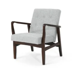 Marcola Mid Century Modern Upholstered Wood Framed Club Chair - Christopher Knight Home -Home Furn Store GUEST c6bf3af8 23c4 446f b6f6 1f63d2925284