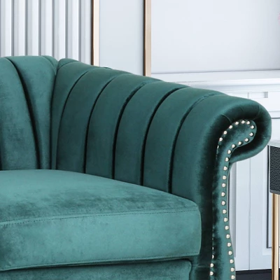 Bowie Modern Glam Velvet Sofa Teal - Christopher Knight Home Bowie Modern Glam Velvet Sofa Teal - Christopher Knight Home -Home Furn Store GUEST c6f27b22 c0af 4cdb 97c1 741879153f66