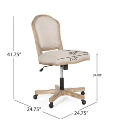 Scilley French Country Upholstered Swivel Office Chair - Christopher Knight Home -Home Furn Store GUEST c70c08a2 a9cc 43c2 972a 538413ee43d7