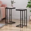 Set Of 2 Bader Modern C-Shaped Side Table Black - Christopher Knight Home -Home Furn Store GUEST c73d6e46 8d46 4493 a234 69c6c60d197c