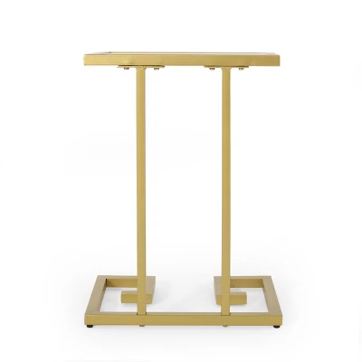 Hickson Modern Glam C Shaped End Table Gold - Christopher Knight Home Hickson Modern Glam C Shaped End Table Gold - Christopher Knight Home -Home Furn Store GUEST c7e90abd 2488 4802 8ef4 fa544e46e643