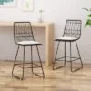 Set Of 2 Walcott Modern Iron Counter Height Barstools - Christopher Knight Home -Home Furn Store GUEST c86aac61 0b82 4245 bc52 d110e54ea775