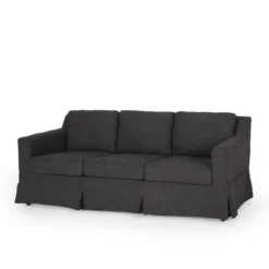 Arrastra Contemporary Fabric 3 Seater Sofa With Skirt - Christopher Knight Home -Home Furn Store GUEST ca43ae3d 22b4 4e94 8257 754624c7baa0