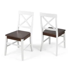 Set Of 2 Roshan Farmhouse Acacia Dining Chair - Christopher Knight Home -Home Furn Store GUEST ca48e4db 57db 42da ac08 23336b151a65
