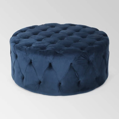 Orla Modern Glam Round Ottoman - Christopher Knight Home Orla Modern Glam Round Ottoman - Christopher Knight Home -Home Furn Store GUEST cb864b44 318f 4ce2 ae8e 1c0e31db6e2e