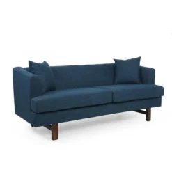 Mableton Mid-Century Modern Upholstered 3 Seater Sofa - Christopher Knight Home -Home Furn Store GUEST cbb25ac6 e31b 493a bf49 c0c6e20baf7f