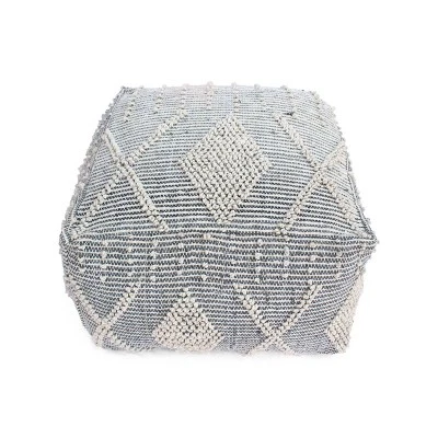 Brinket Large Contemporary Faux Yarn Pouf Ottoman Ivory/Gray - Christopher Knight Home Brinket Large Contemporary Faux Yarn Pouf Ottoman Ivory/Gray - Christopher Knight Home -Home Furn Store GUEST cc265dd0 5e4d 4be6 8689 1140596cb826