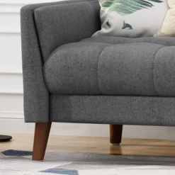 Candace Mid Century Modern Loveseat Dark Gray - Christopher Knight Home -Home Furn Store GUEST cc6b8d49 eb2f 4e37 b808 7dfc8292f099