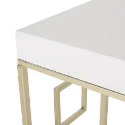 Depue Modern Glam Geometric Console Table Gold/White - Christopher Knight Home 9 Depue Modern Glam Geometric Console Table Gold/White - Christopher Knight Home -Home Furn Store GUEST cc83073c a938 4f16 829d 4885cdad7fdb