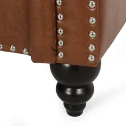 Drury Contemporary Channel Stitch 3 Seater Sofa With Nailhead Trim - Christopher Knight Home -Home Furn Store GUEST cd75584c 59be 4098 99e5 a1457227f4f8