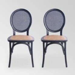 Set Of 2 Chittenden Rattan Dining Chair - Christopher Knight Home -Home Furn Store GUEST cdd4a47a e33a 4d06 88d0 0850baa81aec