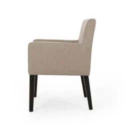 Mcclure Contemporary Upholstered Armchair Taupe/Espresso - Christopher Knight Home -Home Furn Store GUEST cddb8acc 0320 4731 b25d 959106687964