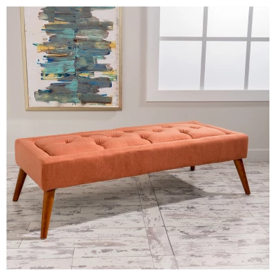 Dilwyn Tufted Ottoman - Orange - Christopher Knight Home Dilwyn Tufted Ottoman - Orange - Christopher Knight Home -Home Furn Store GUEST ce231317 5840 4ac5 8391 ef31179e566b