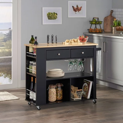 Cato Kitchen Cart Black - Christopher Knight Home Cato Kitchen Cart Black - Christopher Knight Home -Home Furn Store GUEST ce806220 f779 41dd 9ced 8cce107ae35d