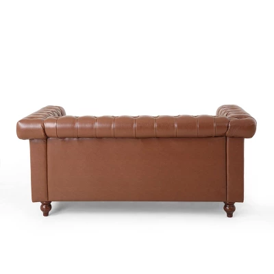 Brinkhaven Contemporary Button Tufted Loveseat with Nailhead Trim - Christopher Knight Home Brinkhaven Contemporary Button Tufted Loveseat With Nailhead Trim - Christopher Knight Home -Home Furn Store GUEST cec35a5c 1f5a 4584 b64c b3a8867ca8a4