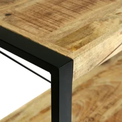 Brinkley Modern Industrial Handcrafted 3 Shelf Mango Wood Shelving Unit Natural/Black - Christopher Knight Home -Home Furn Store GUEST d054a5d9 7566 402a 8f70 4510af4ad0ed