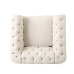 Voll Chesterfield Tufted Fabric Club Chair With Nailhead Trim - Christopher Knight Home -Home Furn Store GUEST d0aa114c 6d29 4030 bf84 630d3d686c71