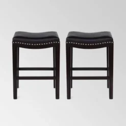 Set Of 2 Tiffin Contemporary Studded Counter Height Barstools - Christopher Knight Home -Home Furn Store GUEST d0b45d2c 2ab1 4b11 a807 ab5250154b94