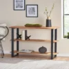 Rooker Handcrafted Modern Industrial Acacia Wood Media Console Table Natural/Black - Christopher Knight Home -Home Furn Store GUEST d0d74b42 38a2 4eee 827e f423c5981b79