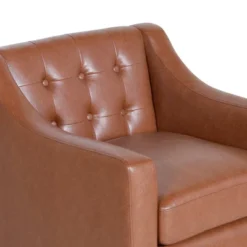 Deanna Contemporary Faux Leather Tufted Accent Chair - Christopher Knight Home 9 Deanna Contemporary Faux Leather Tufted Accent Chair - Christopher Knight Home -Home Furn Store GUEST d24f74b7 da7a 499e af55 1251a1ad4707