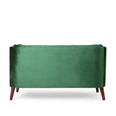 Holasek Contemporary Velvet Upholstered Tufted Loveseat - Christopher Knight Home Holasek Contemporary Velvet Upholstered Tufted Loveseat - Christopher Knight Home -Home Furn Store GUEST d2566196 7d86 41c7 9b25 134bf946ad24