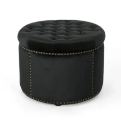 Tiernan Glam Velvet Tufted Ottoman - Christopher Knight Home 6 Tiernan Glam Velvet Tufted Ottoman - Christopher Knight Home -Home Furn Store GUEST d27f416e 8073 4278 9481 11a3f8e6c486